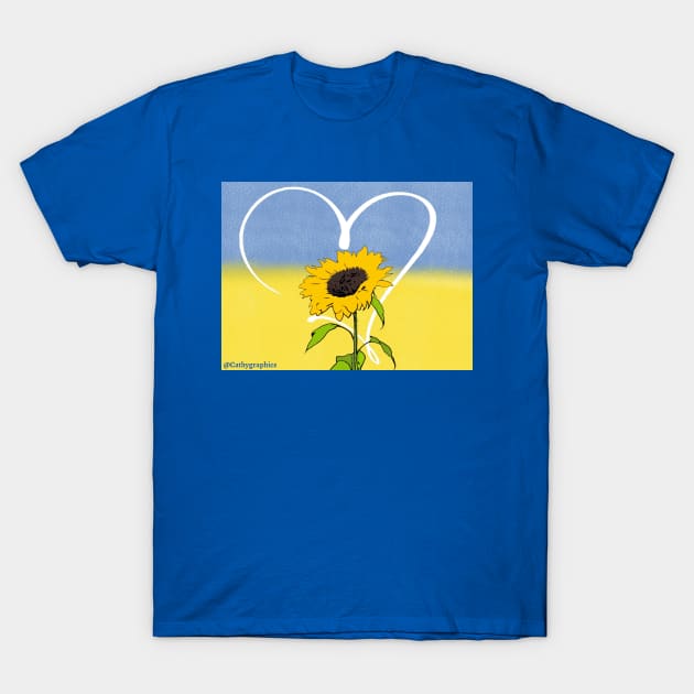 Sunflower T-Shirt by CathyGraphics
